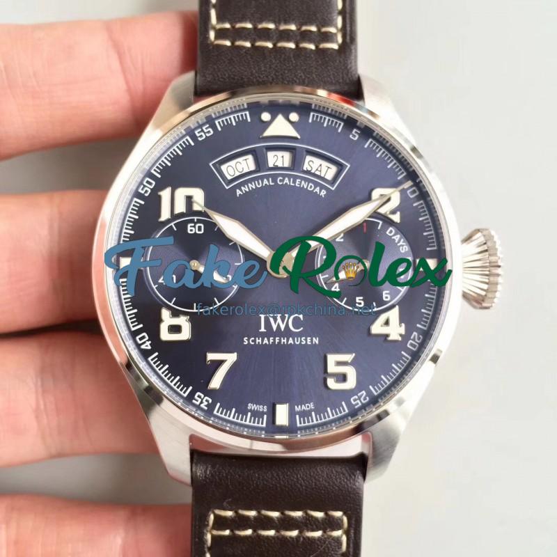 Replica IWC Big Pilot Annual Calendar Edition 150 Years IW502708 N Stainless Steel Blue Dial Swiss 52850