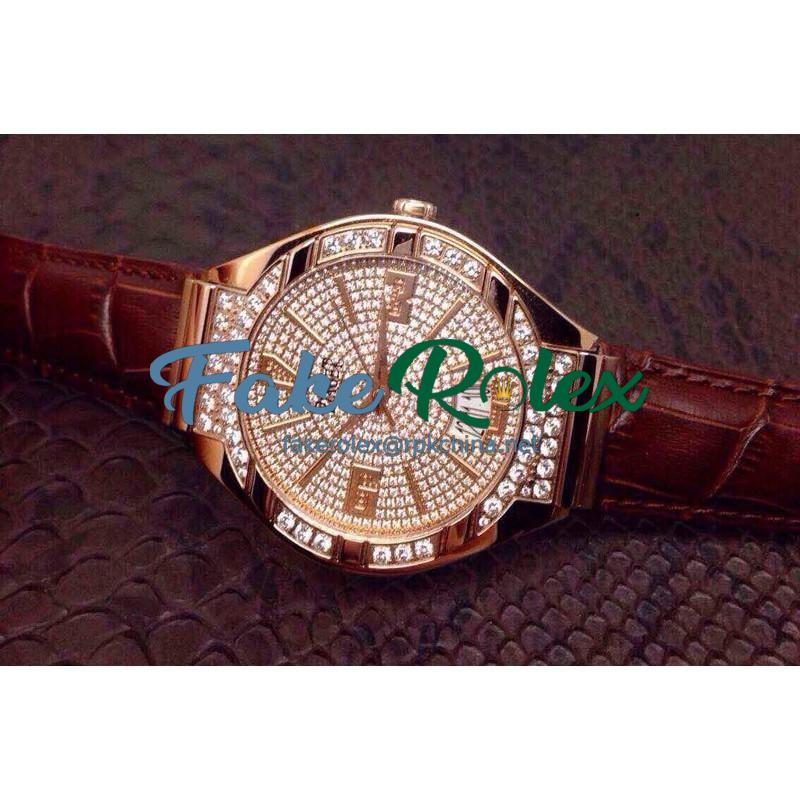 Replica Piaget Polo Rose Gold & Diamonds Diamonds Dial M9015