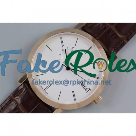 Replica Piaget Altiplano Rose Gold White Dial M9015