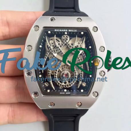 Replica Richard Mille 19-01 SF PVD / Stainless Steel Diamond Spyder Dial M6T51