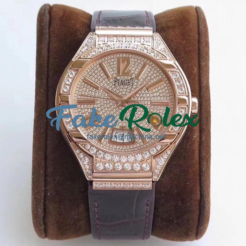 Replica Piaget Polo MK Rose Gold & Diamonds Diamond Dial Swiss 800P