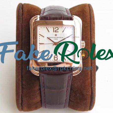 Replica Vacheron Constantin Historiques Toledo 1951 86300/000R-9826 GS Rose Gold White Dial  M9015