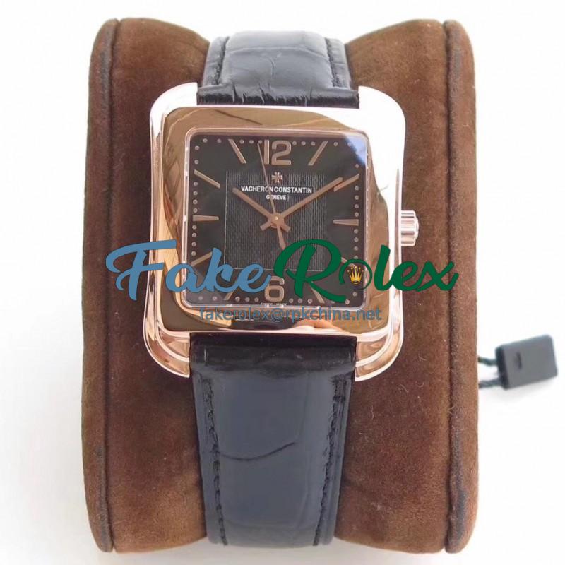 Replica Vacheron Constantin Historiques Toledo 1951 86300/000R-9826 GS Rose Gold Black Dial  M9015