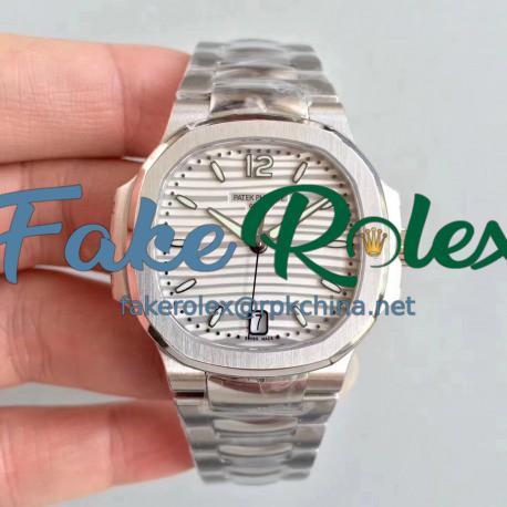 Replica Patek Philippe Nautilus Ladies 7118/1A-010 PF Stainless Steel White Dial Swiss 324SC