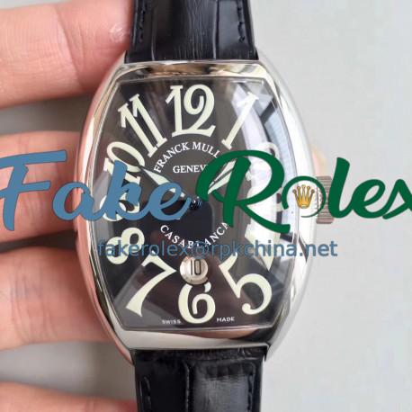 Replica Franck Muller Casablanca Date 8880 C DT TW Stainless Steel Black Dial Swiss 2824-2