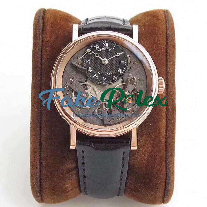 Replica Breguet Tradition 7027 7027BR/R9/9V6 N Rose Gold Grey Skeleton Dial Swiss 507DR1