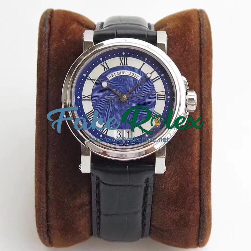 Replica Breguet Marine Big Date 5817ST/92/5V8 ZF Stainless Steel Blue Dial Swiss 517GG