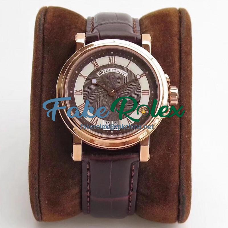 Replica Breguet Marine Big Date 5817 5817BR/Z2/5V8 ZF Rose Gold Chocolate Dial Swiss 517GG