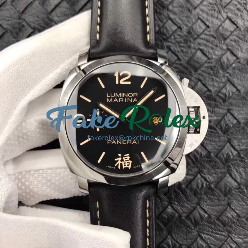 Replica Panerai Luminor Marina 1950 3 Days PAM498 FU VS V2 Stainless Steel Black Dial Swiss P9000