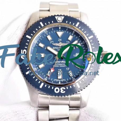 Replica Breitling Superocean 44 Special Mariner Blue Y1739316/C959/162A GF Stainless Steel Blue Dial Swiss 2824-2