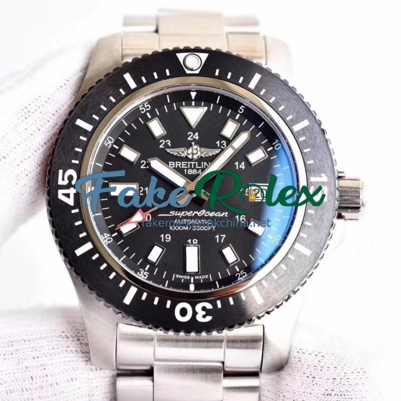 Replica Breitling Superocean 44 Special Y1739310/BF45/162A GF Stainless Steel Black Dial Swiss 2824-2