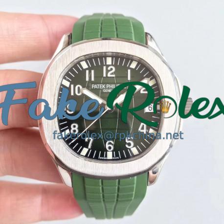 Replica Patek Philippe Aquanaut Jumbo 5167A MP Stainless Steel Green Dial Swiss 324SC