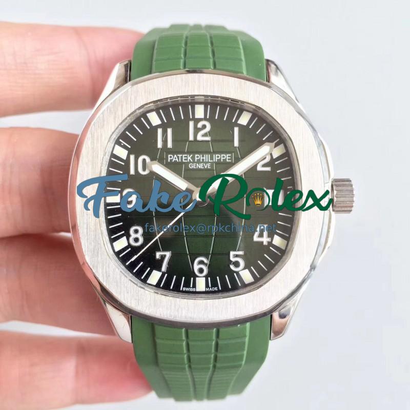 Replica Patek Philippe Aquanaut Jumbo 5167A MP Stainless Steel Green Dial Swiss 324SC