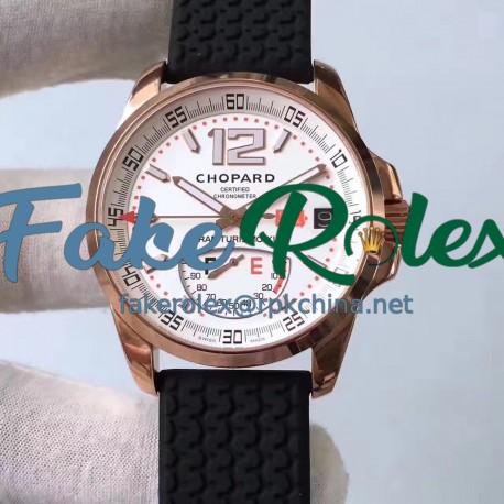 Replica Chopard Mille Miglia GT XL Power Reserve 161272-5001 N Rose Gold White Dial Swiss 2824-2