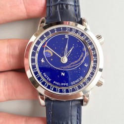 Replica Patek Philippe Grand Complications Sky Moon Celestial 6102P-001 N Stainless Steel Blue Dial Swiss 240 LU CL C