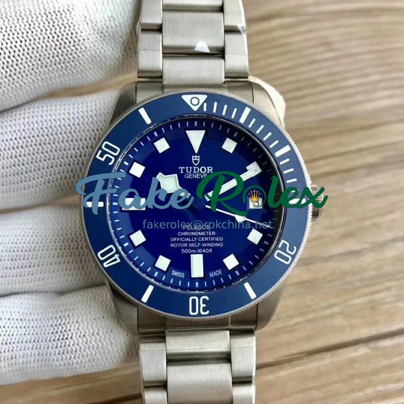 Replica Tudor Pelagos 25600TN XF V3 Titanium Blue Dial Swiss 5612