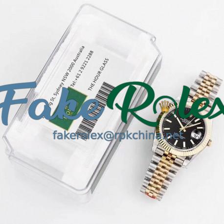 Replica Rolex Datejust II 116333 41MM GM Stainless Steel & Yellow Gold Black Dial Swiss 3235