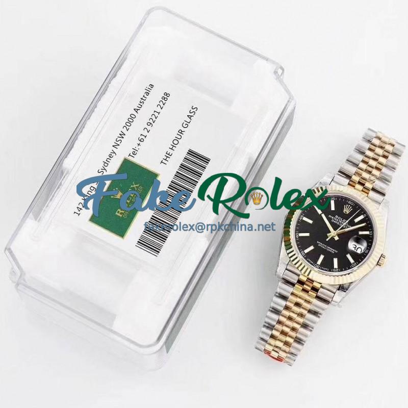 Replica Rolex Datejust II 116333 41MM GM Stainless Steel & Yellow Gold Black Dial Swiss 3235