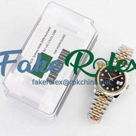 Replica Rolex Datejust II 116333 41MM GM Stainless Steel & Yellow Gold Black Dial Swiss 3235