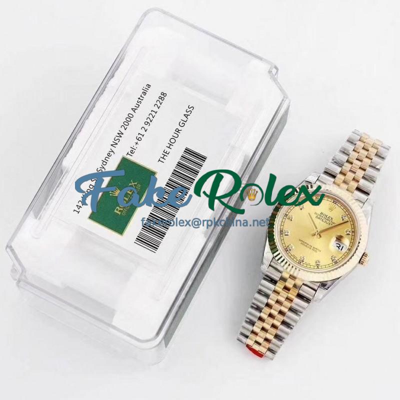 Replica Rolex Datejust II 116333 41MM GM Stainless Steel & Yellow Gold Champagne Dial Swiss 3235