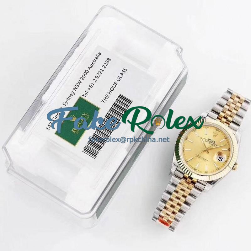 Replica Rolex Datejust II 116333 41MM GM Stainless Steel & Yellow Gold Champagne Dial Swiss 3235