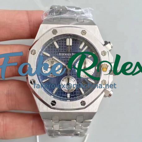 Replica Audemars Piguet Royal Oak Chronograph 26331 JH Stainless Steel Blue Dial Swiss 7750