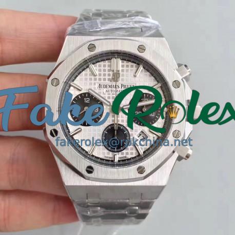 Replica Audemars Piguet Royal Oak Chronograph 26331 JH Stainless Steel White Dial Swiss 7750