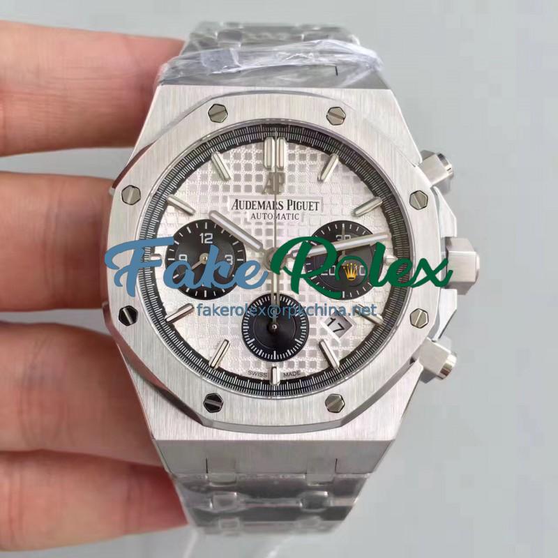 Replica Audemars Piguet Royal Oak Chronograph 26331 JH Stainless Steel White Dial Swiss 7750