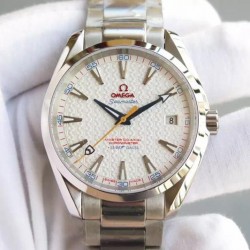 Replica Omega Aqua Terra "James Bond" 41MM Stainless Steel White Dial Swiss Movement 8507