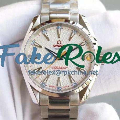 Replica Omega Aqua Terra "James Bond" 41MM Stainless Steel White Dial Swiss Movement 8507