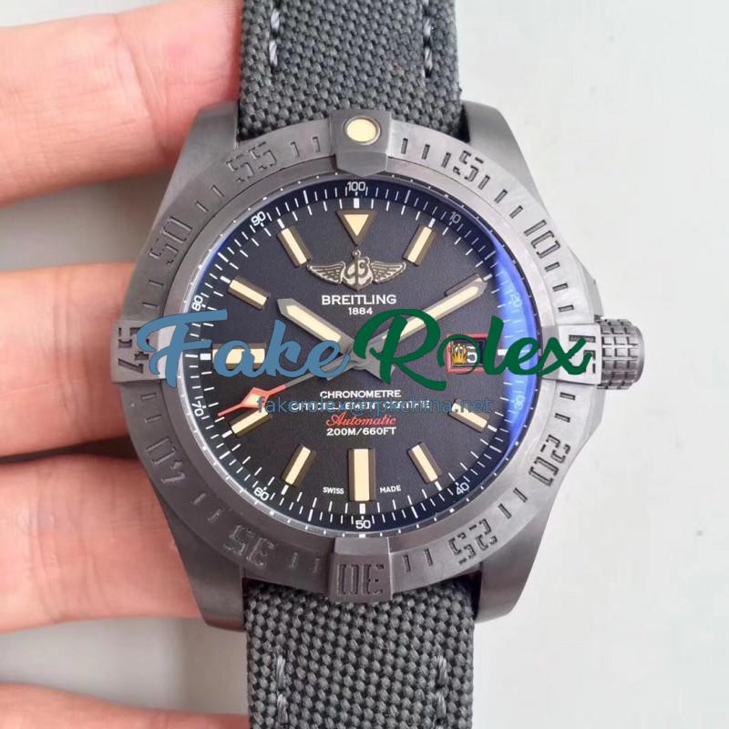 Replica Breitling Avenger Blackbird 44 V1731110/BD74/109W/M20BASA.1 ZF Titanium Black Dial Swiss 2824-2