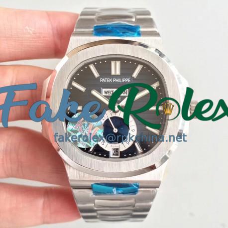 Replica Patek Philippe Nautilus Annual Calendar Moonphase 5726/1A-001 KM V2 Stainless Steel Blue Dial Swiss 324 S QA LU 24H/303