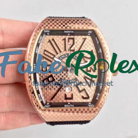 Replica Franck Muller Vanguard V45 ABF Rose Gold Rose Gold Dial Swiss 2824-2