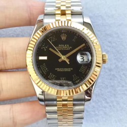 Replica Rolex Datejust II 126333 41MM N Stainless Steel & Yellow Gold Black Dial Swiss 2836-2