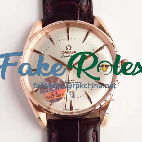 Replica Omega Seamaster Edizione Venezia 511.53.40.20.02.001 ZZ Rose Gold Silver Dial Swiss 8801