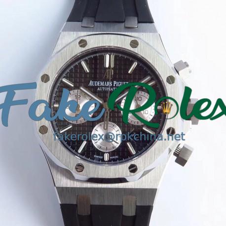 Replica Audemars Piguet Royal Oak Chronograph 26331 JH Stainless Steel Black Dial Swiss 7750