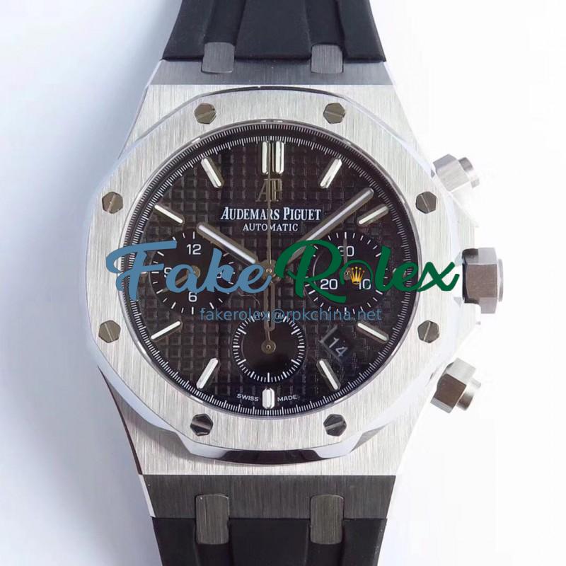 Replica Audemars Piguet Royal Oak Chronograph 26331 JH Stainless Steel Black Dial Swiss 7750