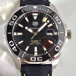 Replica Tag Heuer Aquaracer Calibre 5 WAY211A.FC6362 HBB V6 Stainless Steel Black Dial Swiss 2824-2