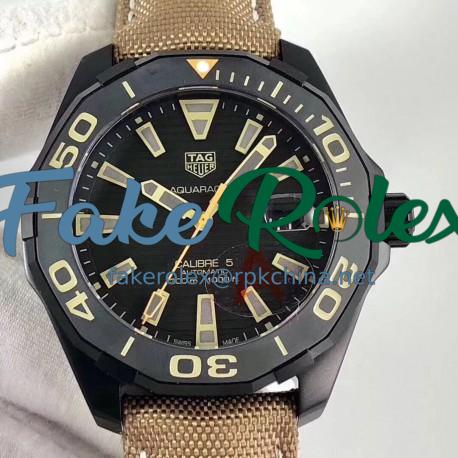 Replica Tag Heuer Aquaracer Calibre 5 WAY208C.FC6383 HBB V6 PVD Black Dial Swiss 2824-2