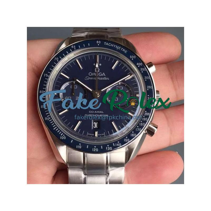 Replica Omega Speedmaster Professional Chronograph Stainless Steel Blue Dial Swiss 9300