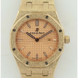 Replica Audemars Piguet Royal Oak Frosted Gold Quartz 33MM 67653 OM Rose Gold Rose Gold Dial Swiss 3132