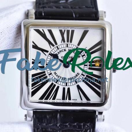 Replica Franck Muller Master Square Ladies 6002 M QZ R GF Stainless Steel White Dial Swiss Quartz