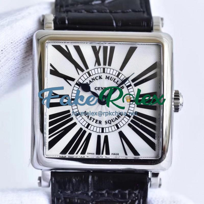 Replica Franck Muller Master Square Ladies 6002 M QZ R GF Stainless Steel White Dial Swiss Quartz