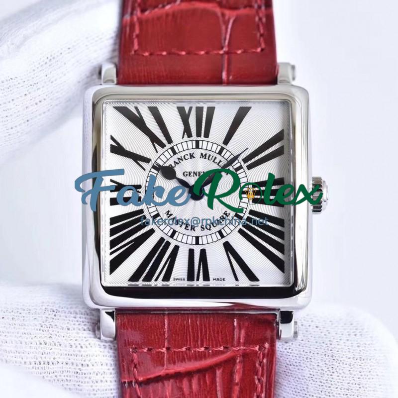 Replica Franck Muller Master Square Ladies 6002 M QZ R GF Stainless Steel White Dial Swiss Quartz