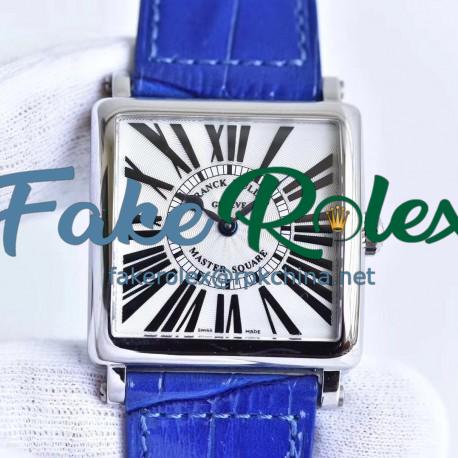 Replica Franck Muller Master Square Ladies 6002 M QZ R GF Stainless Steel White Dial Swiss Quartz