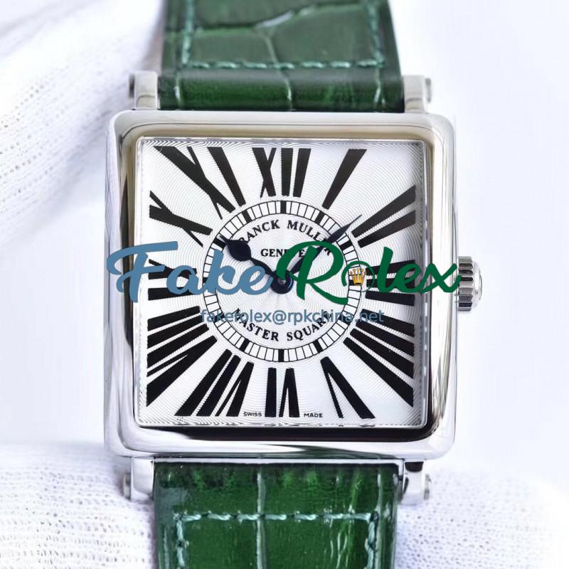 Replica Franck Muller Master Square Ladies 6002 M QZ R GF Stainless Steel White Dial Swiss Quartz