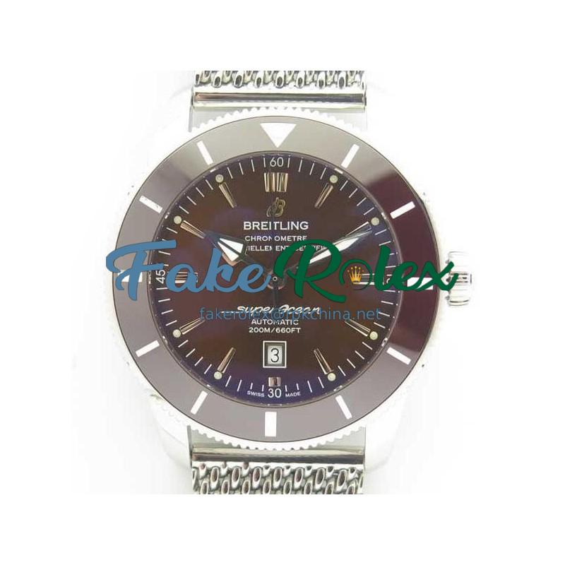 Replica Breitling Superocean Heritage II 46MM AB202033/Q618/152A N Stainless Steel Chocolate Dial Swiss 2824-2