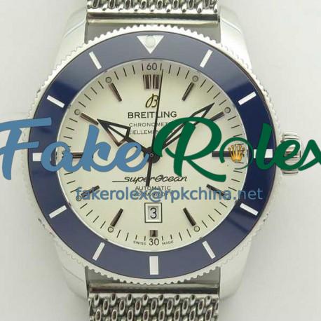 Replica Breitling Superocean Heritage II 46MM AB202012G828152A N Stainless Steel White Dial Swiss 2824-2