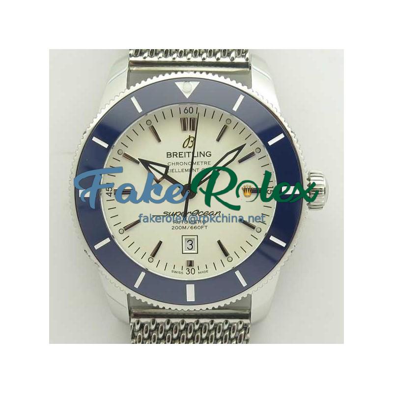 Replica Breitling Superocean Heritage II 46MM AB202012G828152A N Stainless Steel White Dial Swiss 2824-2