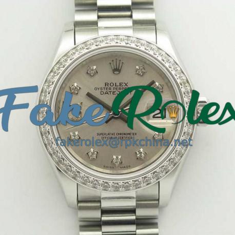 Replica Rolex Lady Datejust 28 279136RBR 28MM BP Stainless Steel & Diamonds Silver Dial Swiss 2671